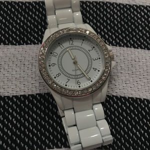 White Bedazzled Watch